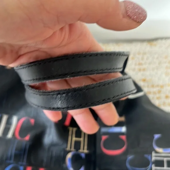 Carolina Herrera Multicolor Logo Tote Bag - Picture 7 of 9